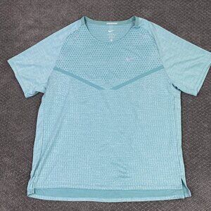 Nike Tech Knit Dri-Fit ADV Running Shirt Men's XL Green Jade Training DM4753-310